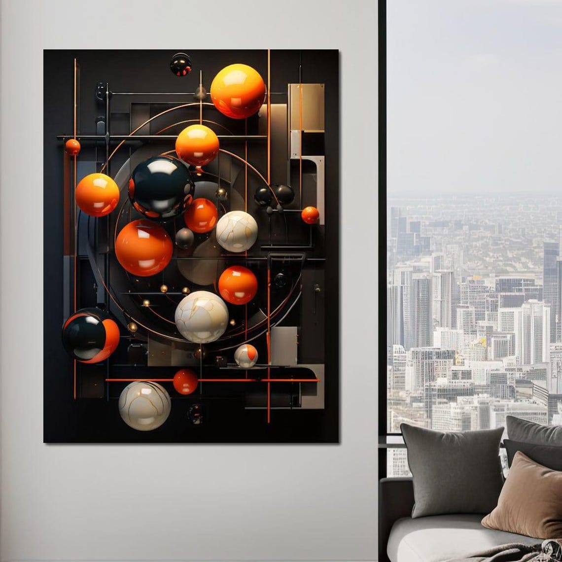 Colorful Modern Abstract Art Print - Image 3