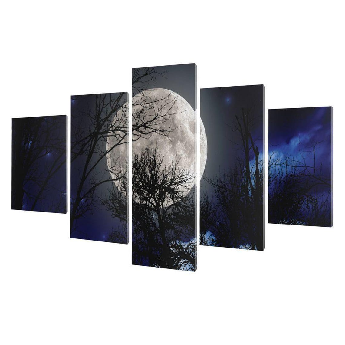 Full Moon Night, Celestial Art Print - Image 2