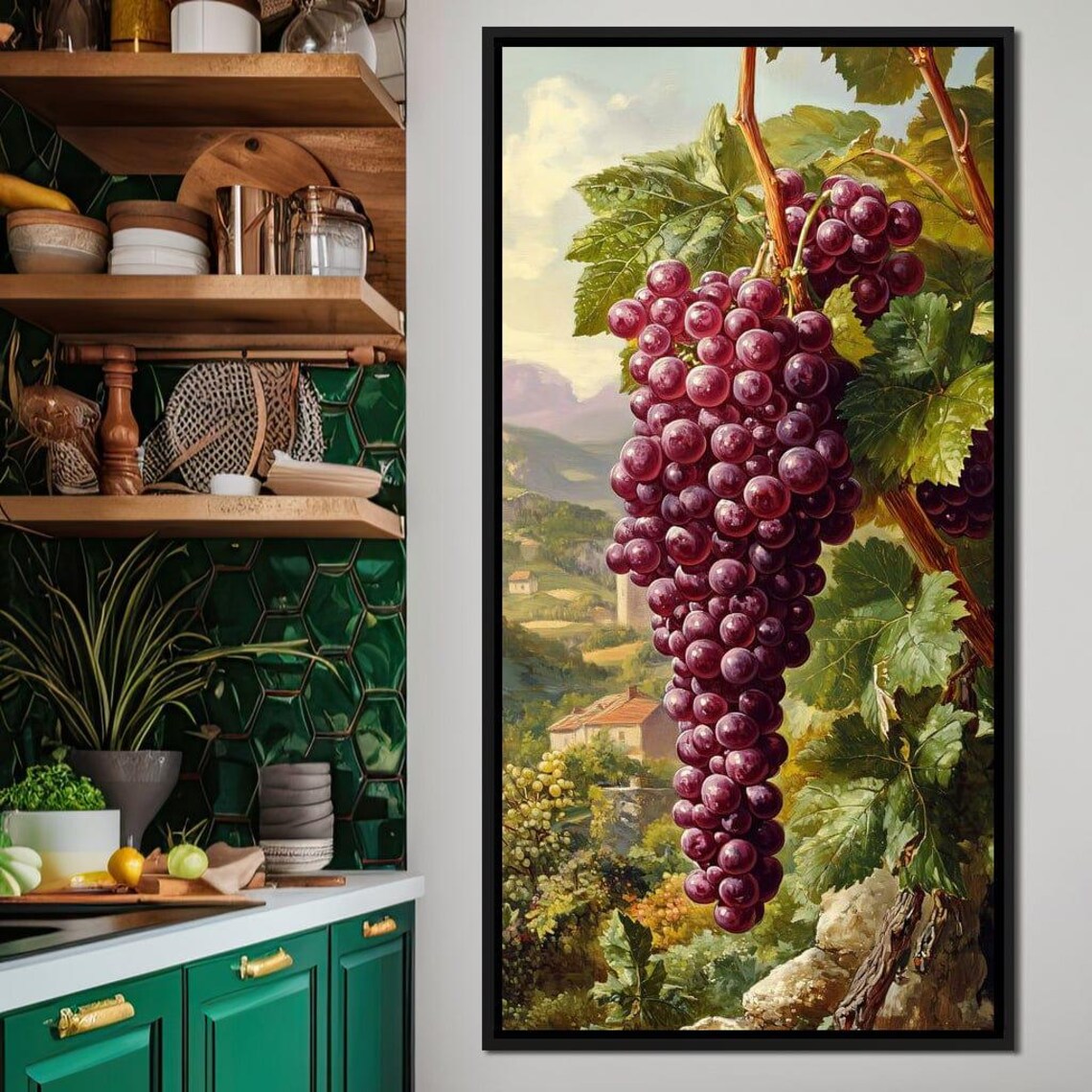 Bountiful Vineyard Grapes Harvest Modern Decor - Image 4