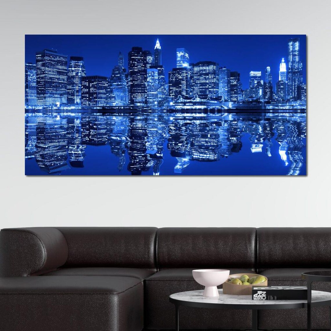 New York City Reflection Skyline Art Print, Urban Decor - Image 2