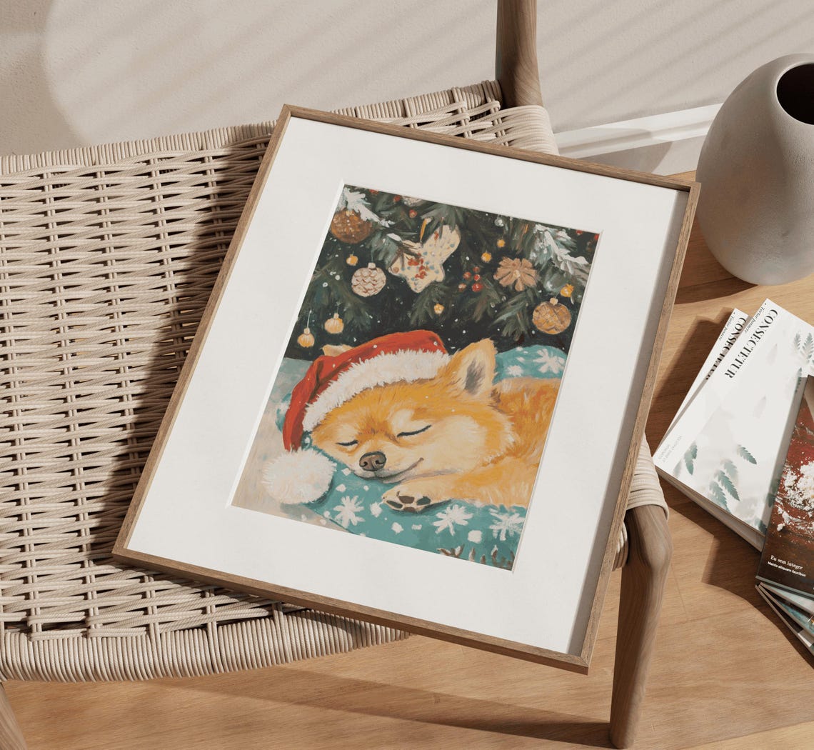 Pomeranian Christmas Pomeranian Dogs Pomeranian Dog Gift Pomeranian Dog Lover Pomeranian Mom Cute Pomeranians Cute Dog Art Puppy Print - Image 3