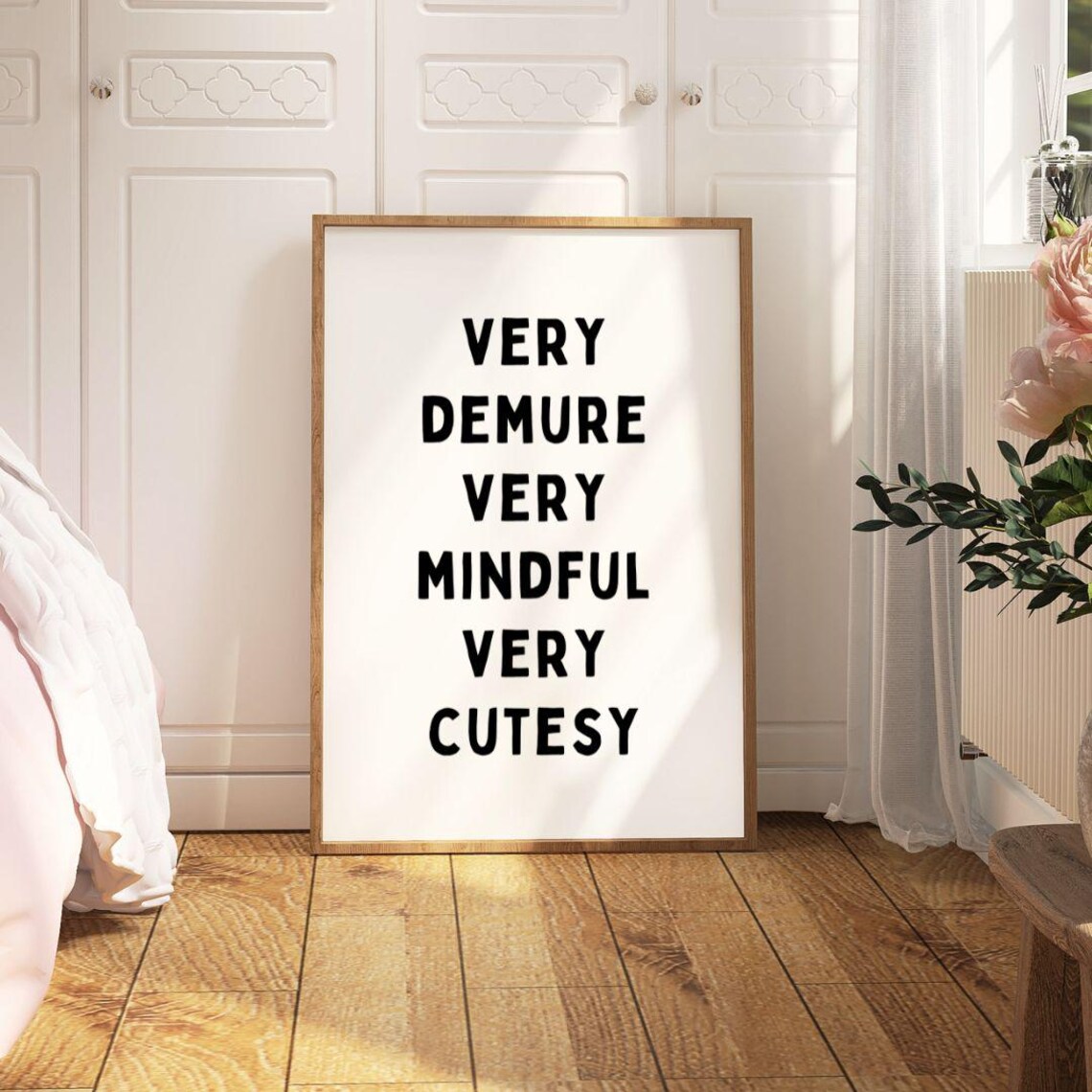Very Demure Very Mindful Very Cutesy Poster Print - Image 2
