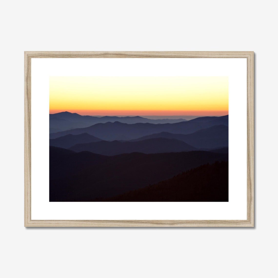 Blue Ridge Mountains, Appalachian Landscape Art Print