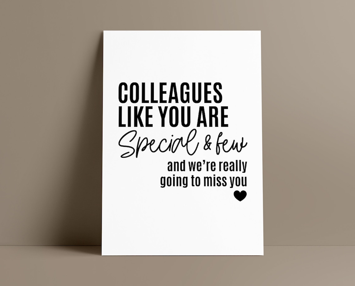 Well Miss You Coworker Art Print, Long Distance Gift - Image 2