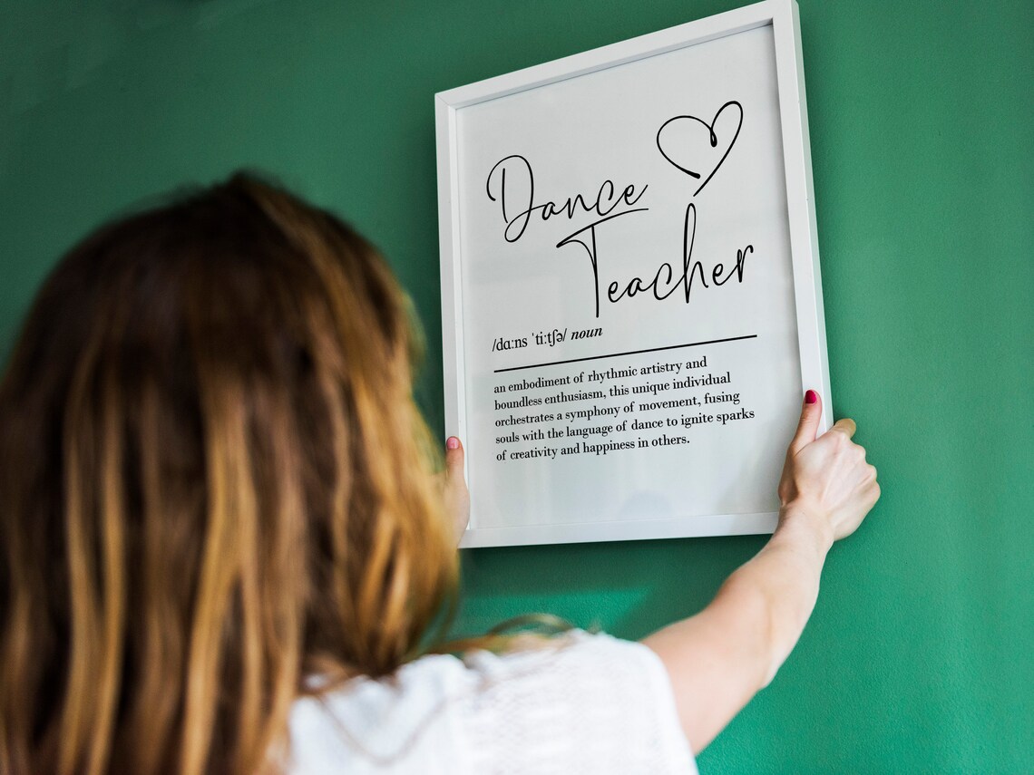 Dance Teacher Definition Wall Art, Ballet Gift Print - Image 2