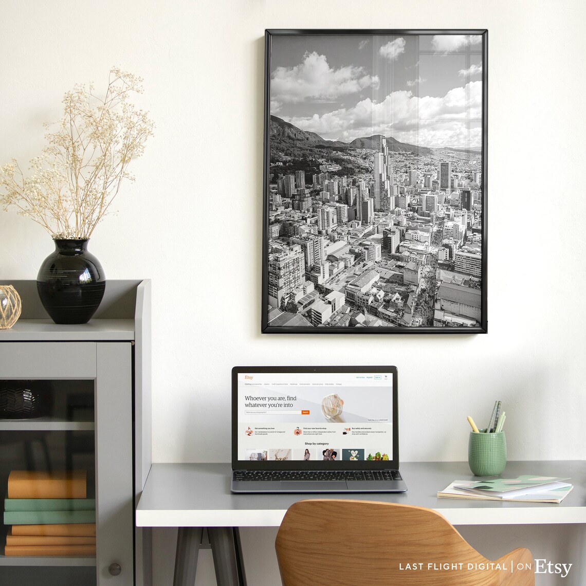 Bogota Poster, Colombia Cityscape Skyline Travel Poster - Image 3