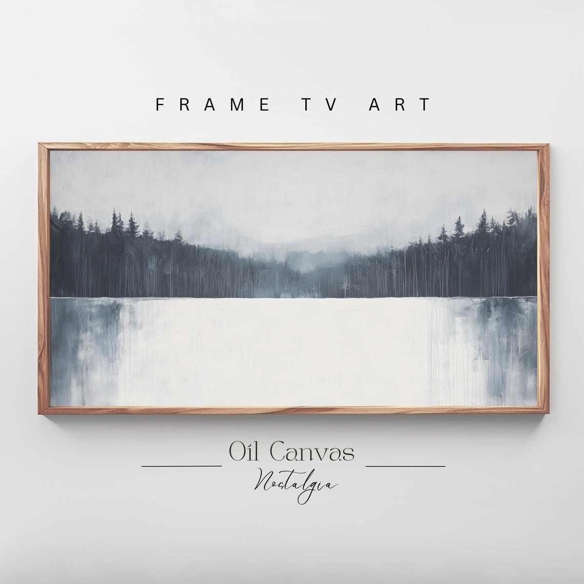 Frame Tv Art Winter Moody Abstract Minimalist Art