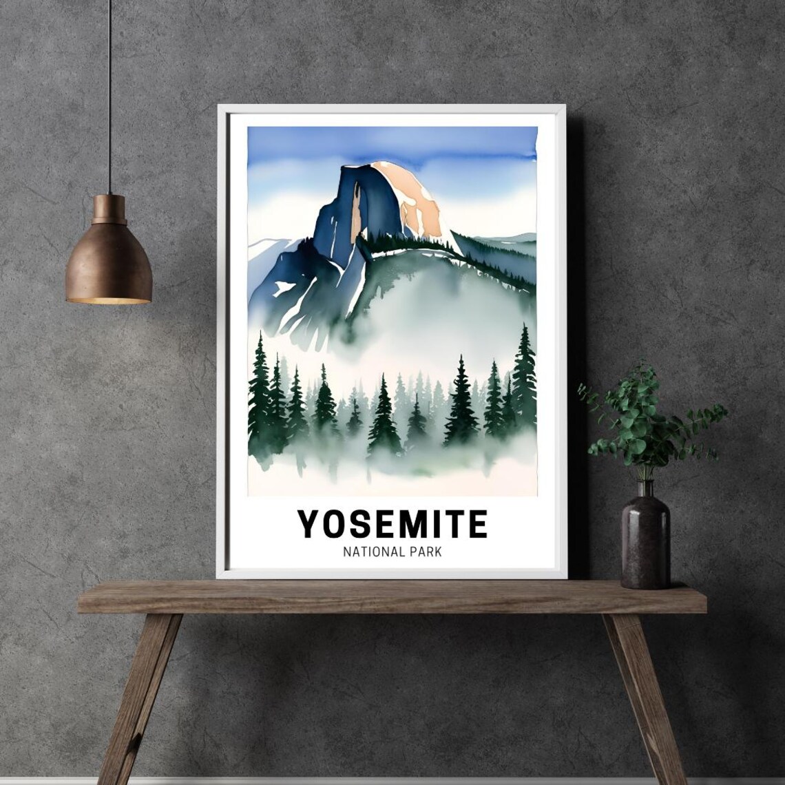 Yosemite National Park Travel Poster, Artwork - Image 2