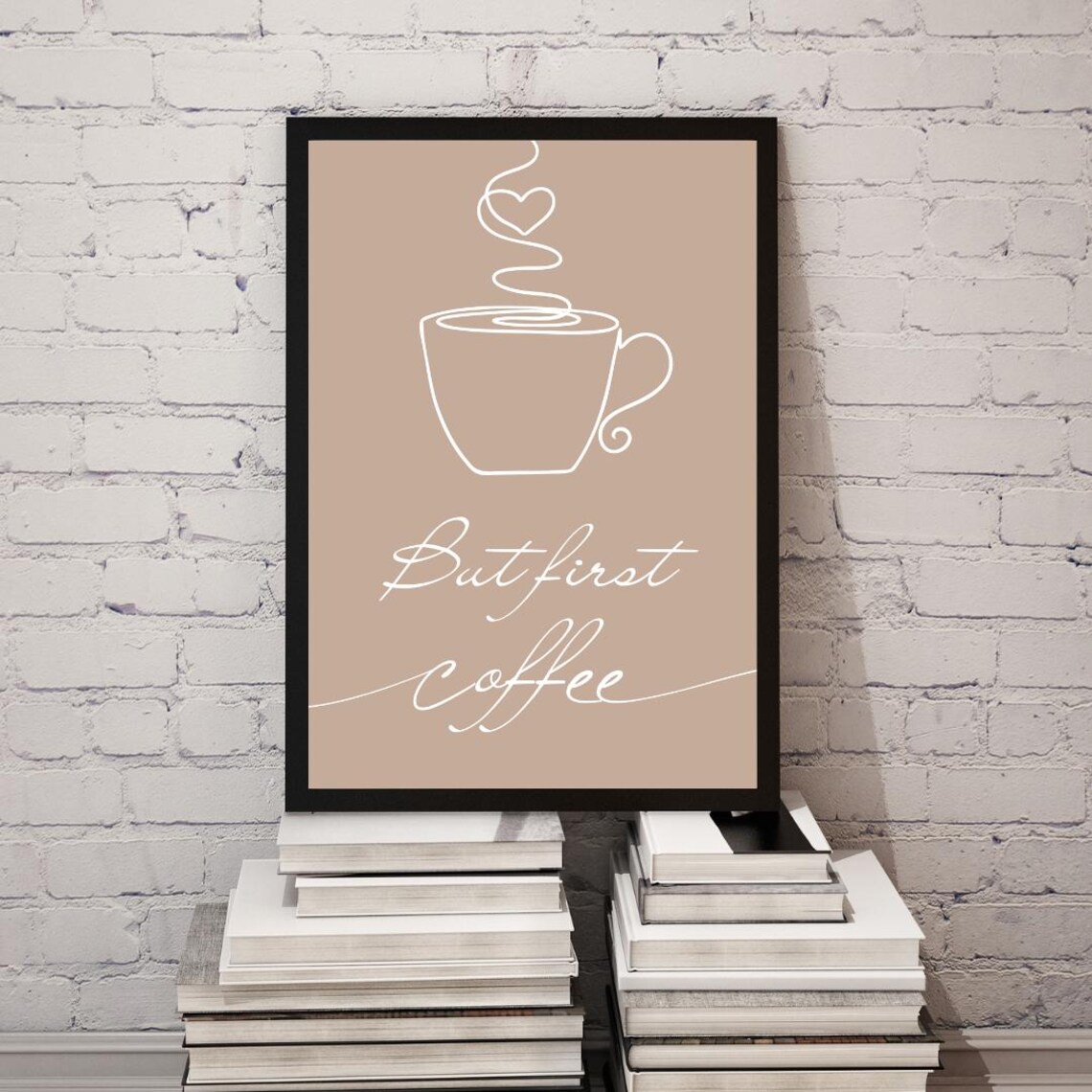But First Coffee Quote, Motivational Wall Art - Image 3