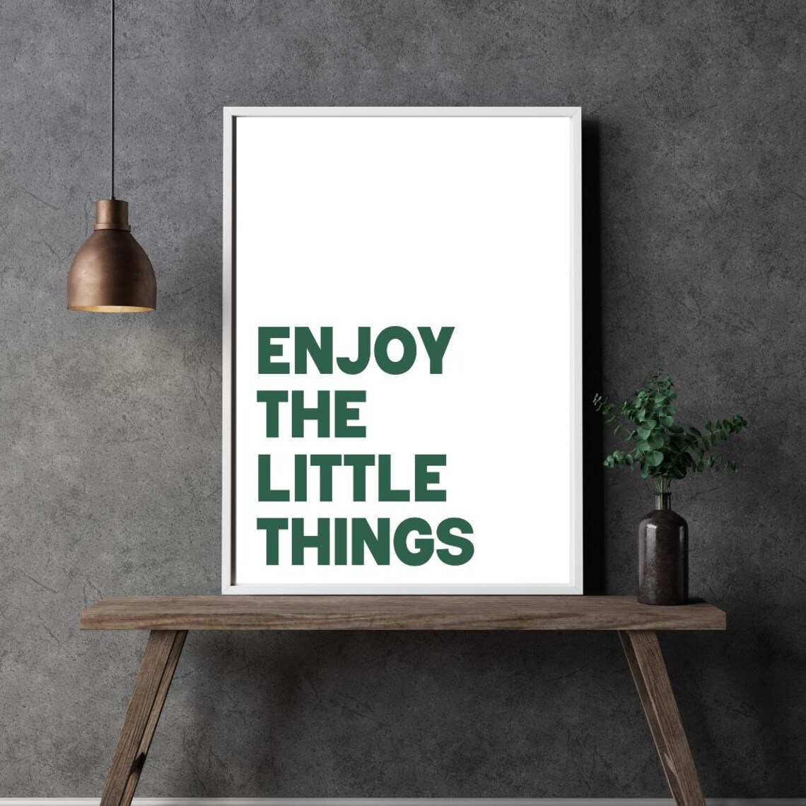 Enjoy The Little Things Motivational Quote Art Print - Image 5