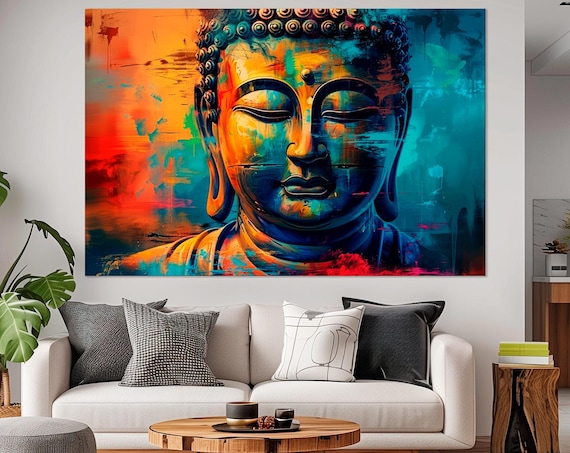 Buddha Buddhism Yoga Studio Meditation Art Print