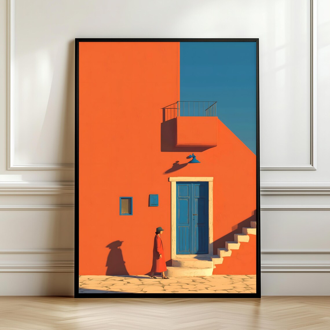 Orange House Blue Door, Mediterranean Architecture