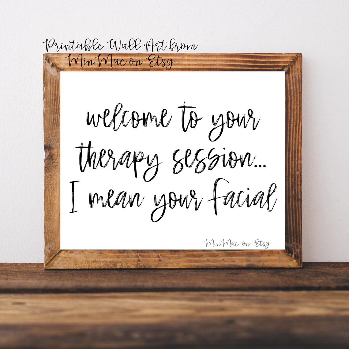 Facial Wall Decor Spa Art for Estheticians