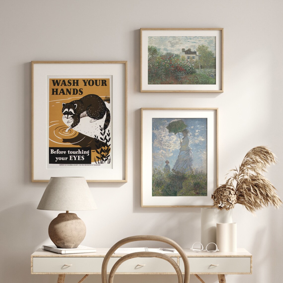Vintage Wash Your Hands Sign Bathroom Poster - Image 2