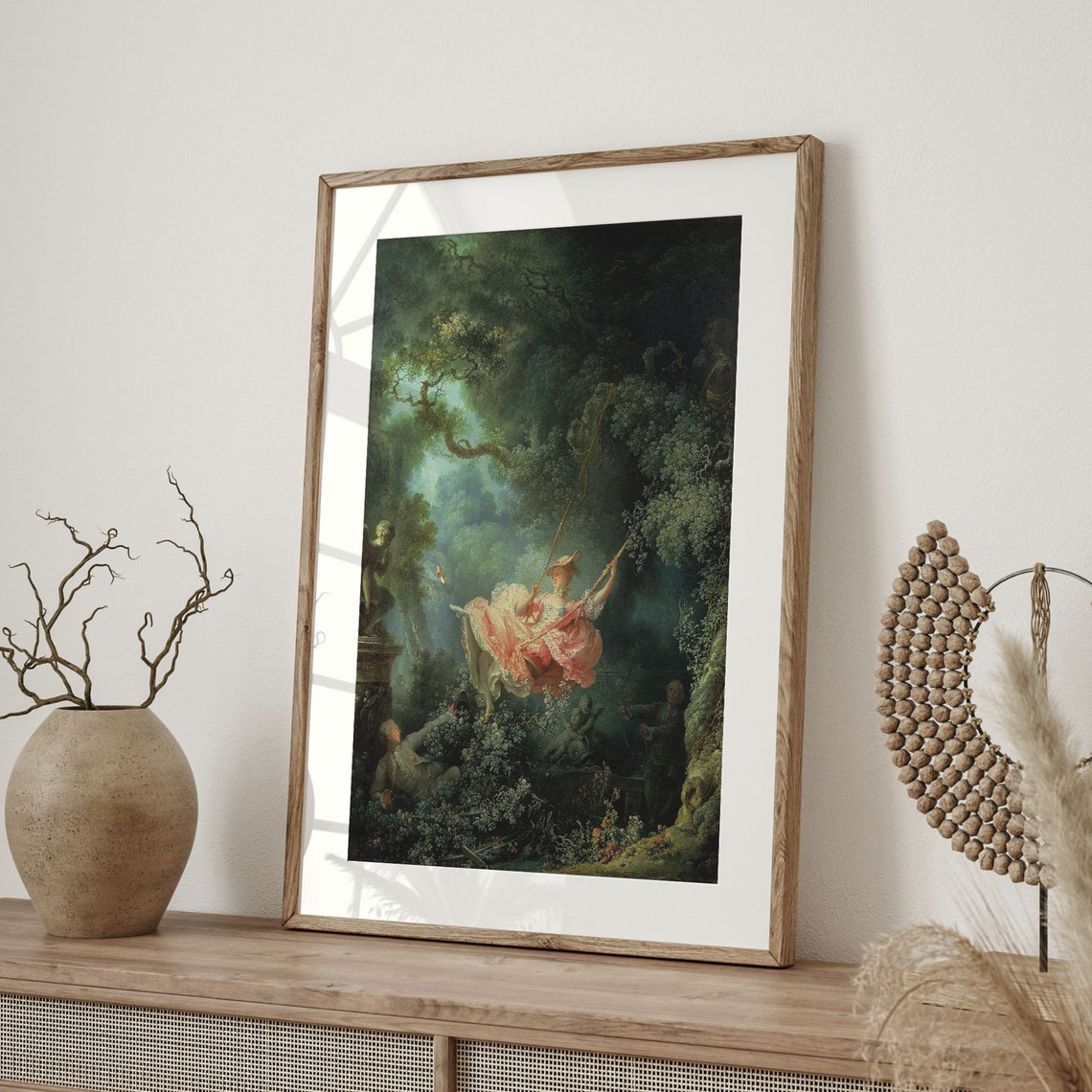 Fragonard The Swing Rococo Garden Romance Masterpiece Art Poster - Image 4