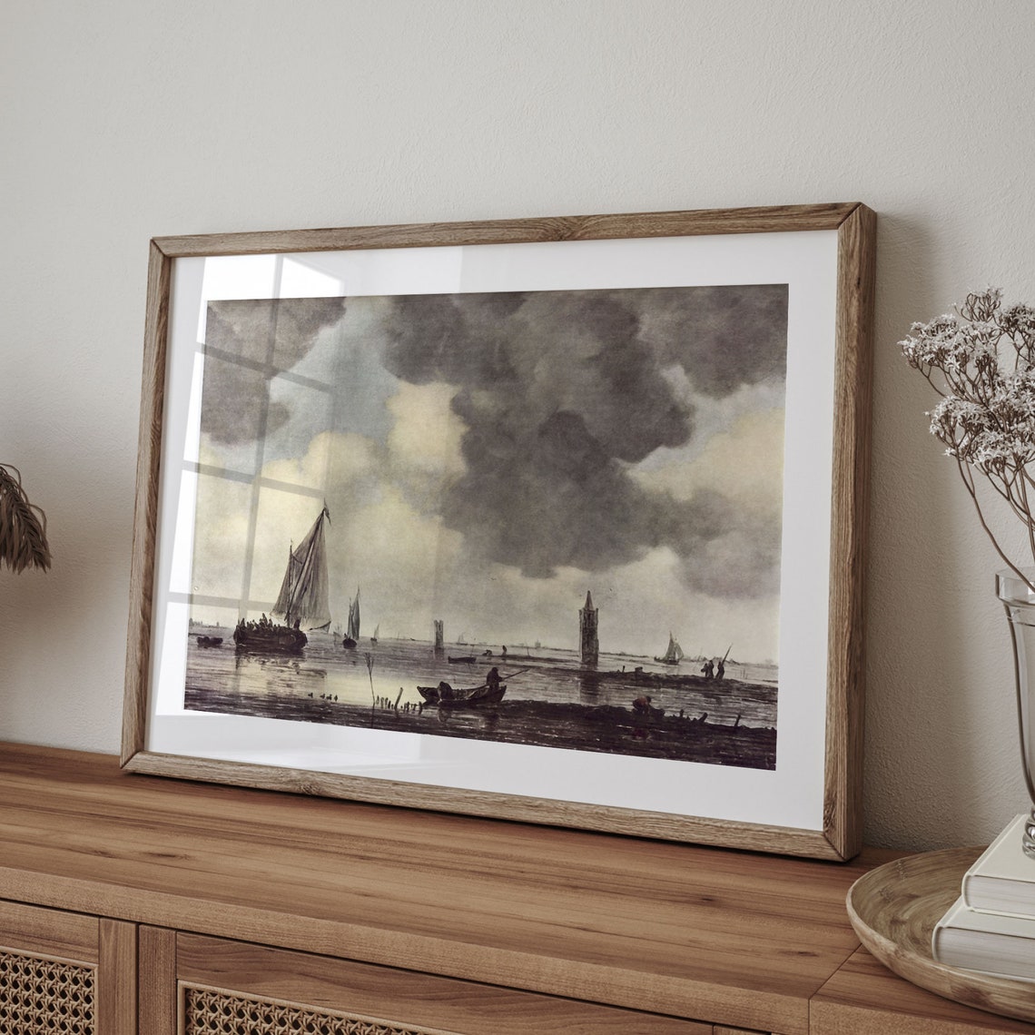 Antique Nautical Seascape Painting Vintage Ocean Landscape Art Fine Art Posterwork Oil Painting Reproduction C16 671 - Image 4