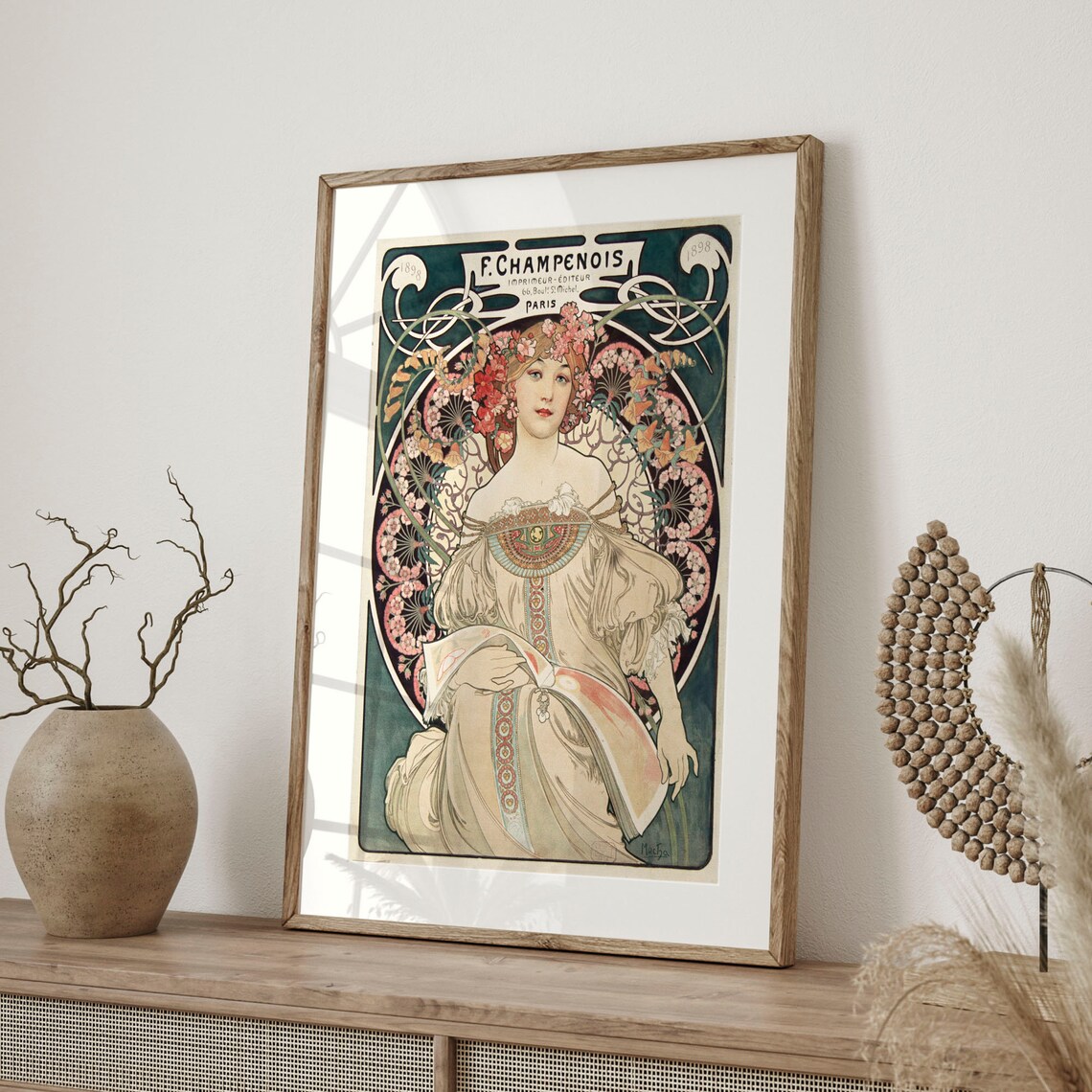 Art Nouveau Poster, Alphonse Mucha 1897 Art Print - Image 4