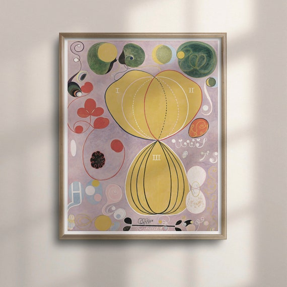 Hilma Af Klint The Ten Largest No 7 Adulthood 1907 Art Poster Abstract Wall Decor Housewarming Gift Living Room Prints C16 890