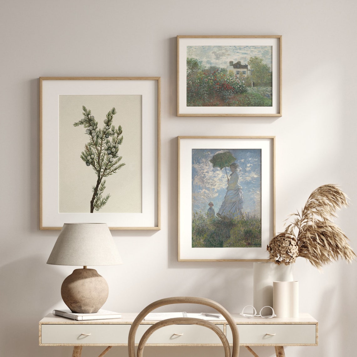 Vintage Juniper Branch Botanical Art Rustic Winter Berry Wall Poster - Image 2