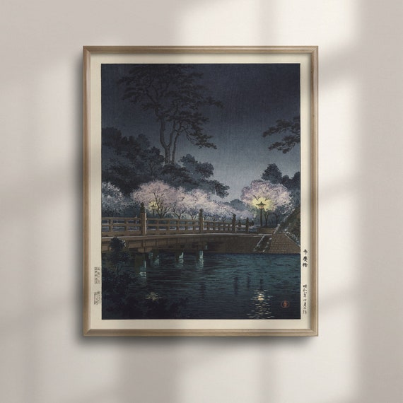 Benkei Bridge 1933 Tsuchiya Koitsu Ukiyo E Art Edo Period Japanese Wall Art Koitsu Poster Japanese Prints For Living Room C16 924