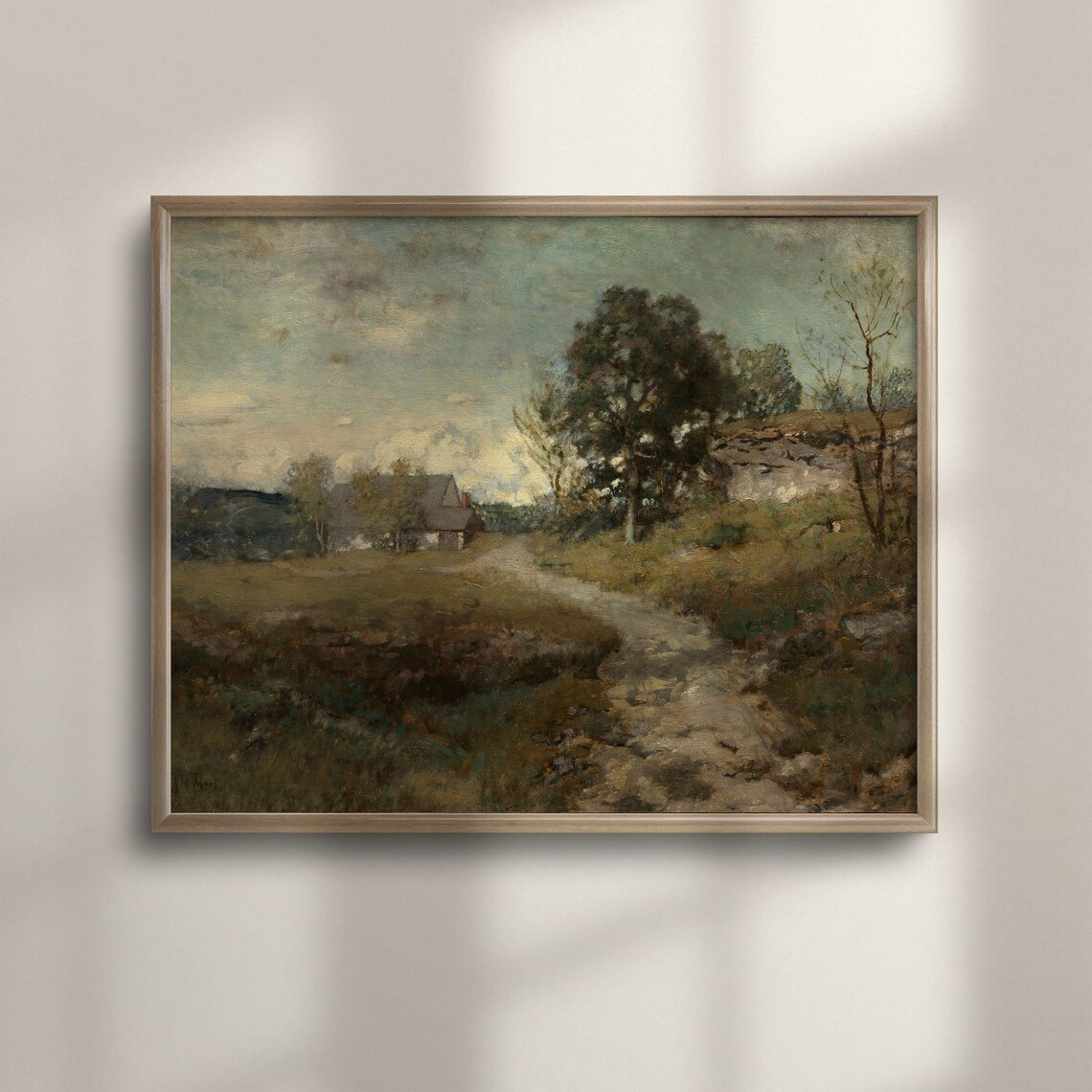 Vintage Country Landscape Rustic Poster Print