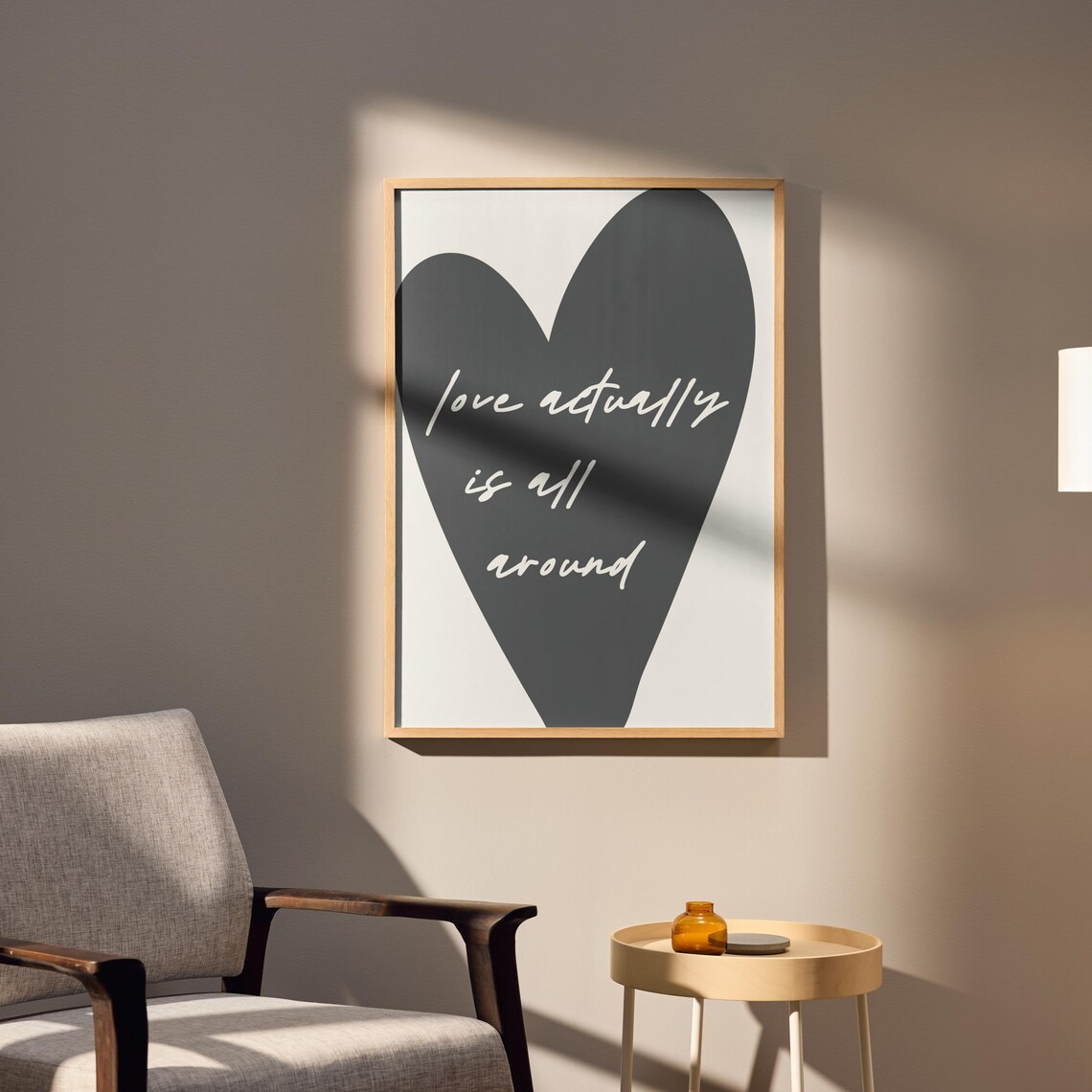 Love Actually Is All Around Wall Art Poster
