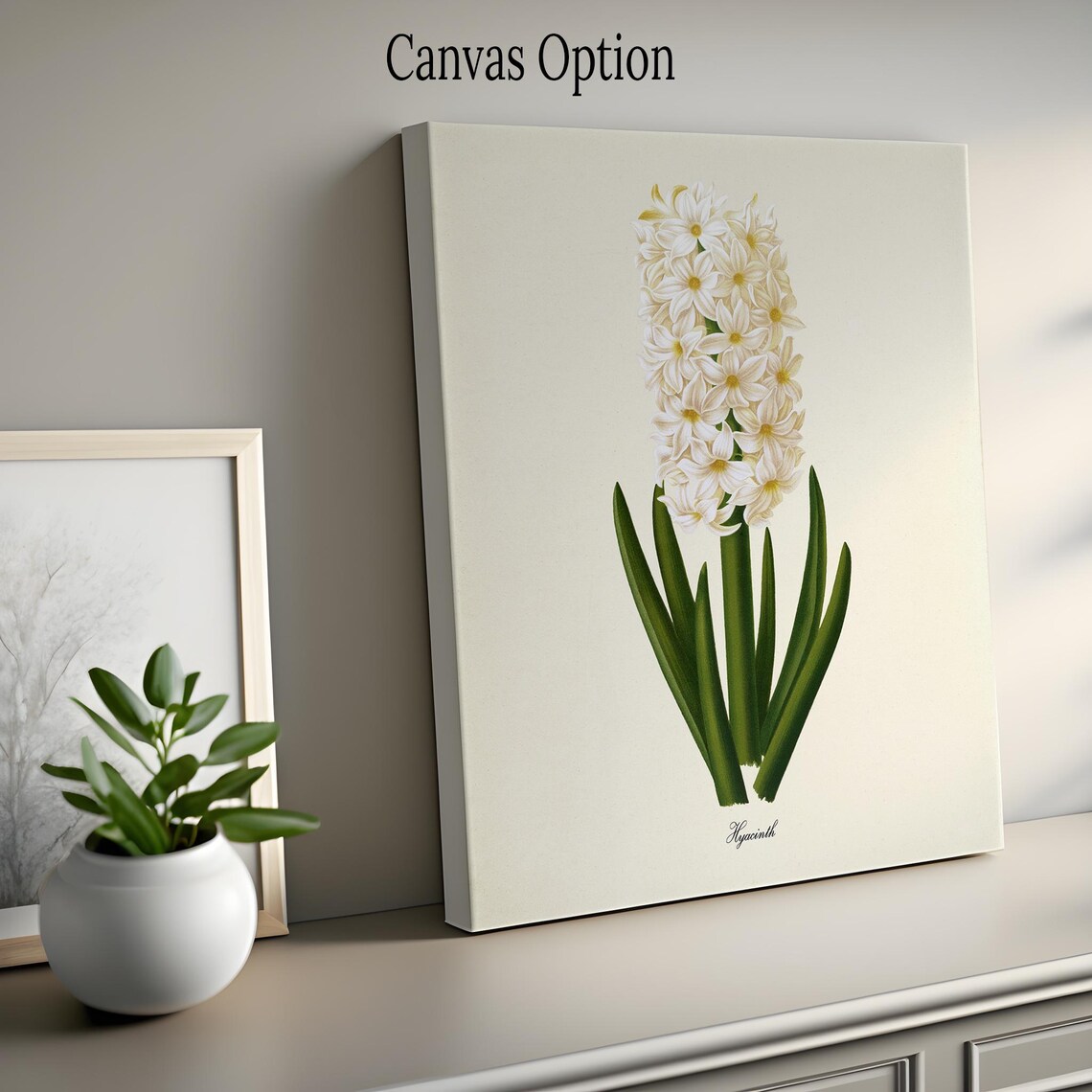 Hyacinth Flower Botanical Art Print, Floral Decor - Image 2