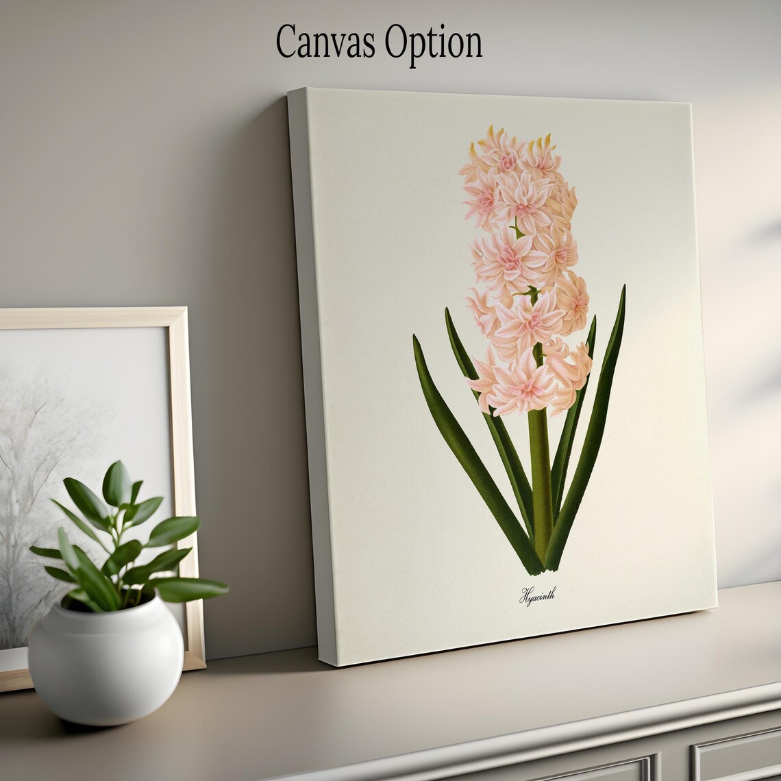 Hyacinth Flower Botanical Art Print, Pink Floral - Image 2