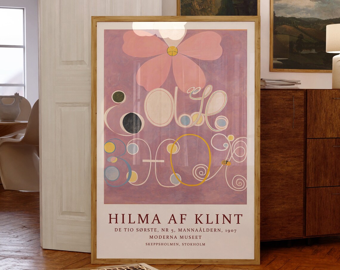 Hilma Af Klint De Tio Sorste Nr 5 Abstract Mannaaldern Poster