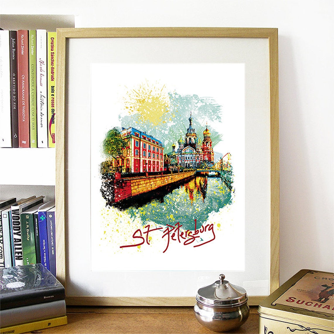 Saint Petersburg Print Saint Petersburg Skyline Saint Petersburg Art Saint Petersburg Poster Saint Petersburg Russia Art - Image 2