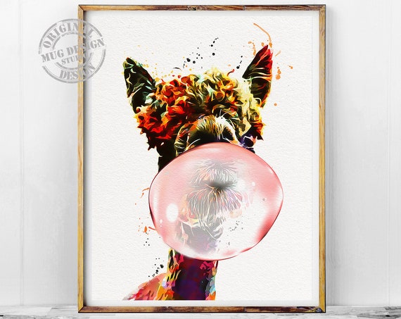 Alpaca Watercolor Print, Nursery Animal Decor