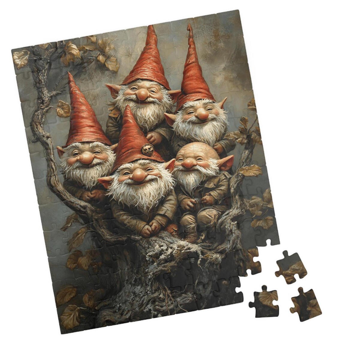 Gnome Group Portrait Jigsaw Puzzle Fun Activity