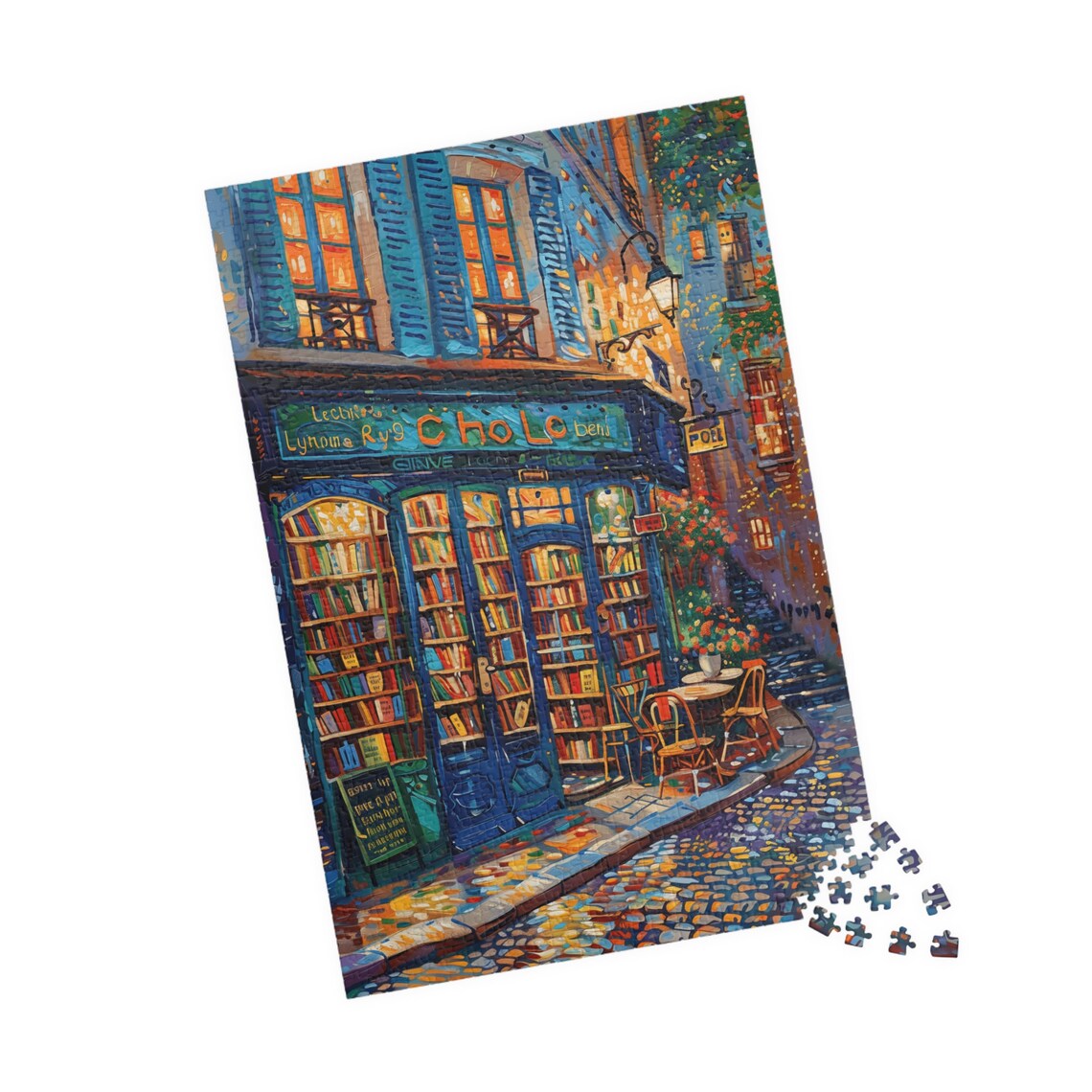 Book Shop In Paris Travel Poster, Impressionist Style - Image 4