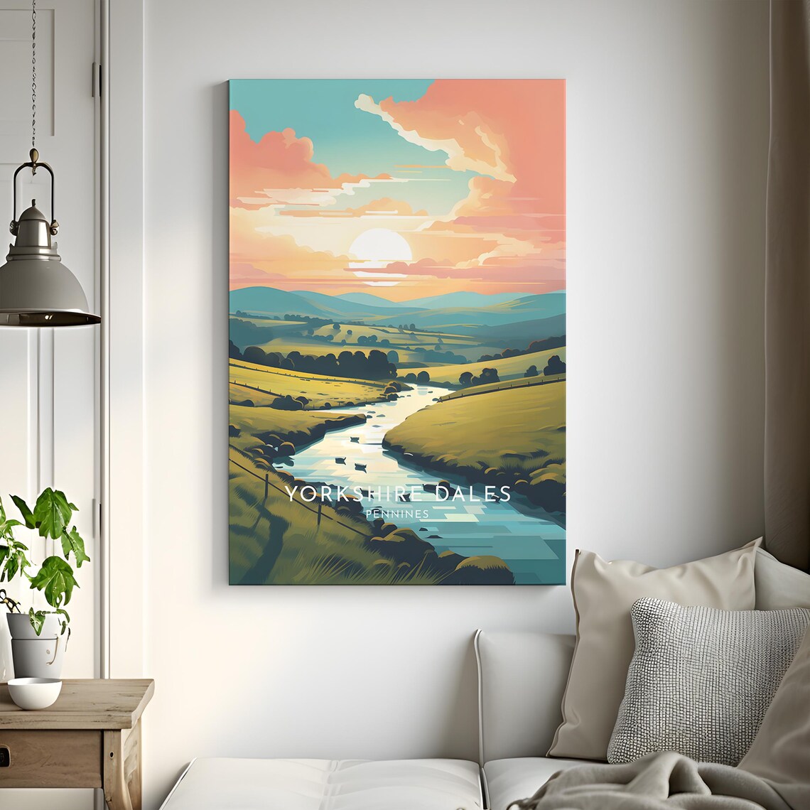 Yorkshire Dales Travel Poster, England Pennines - Image 3