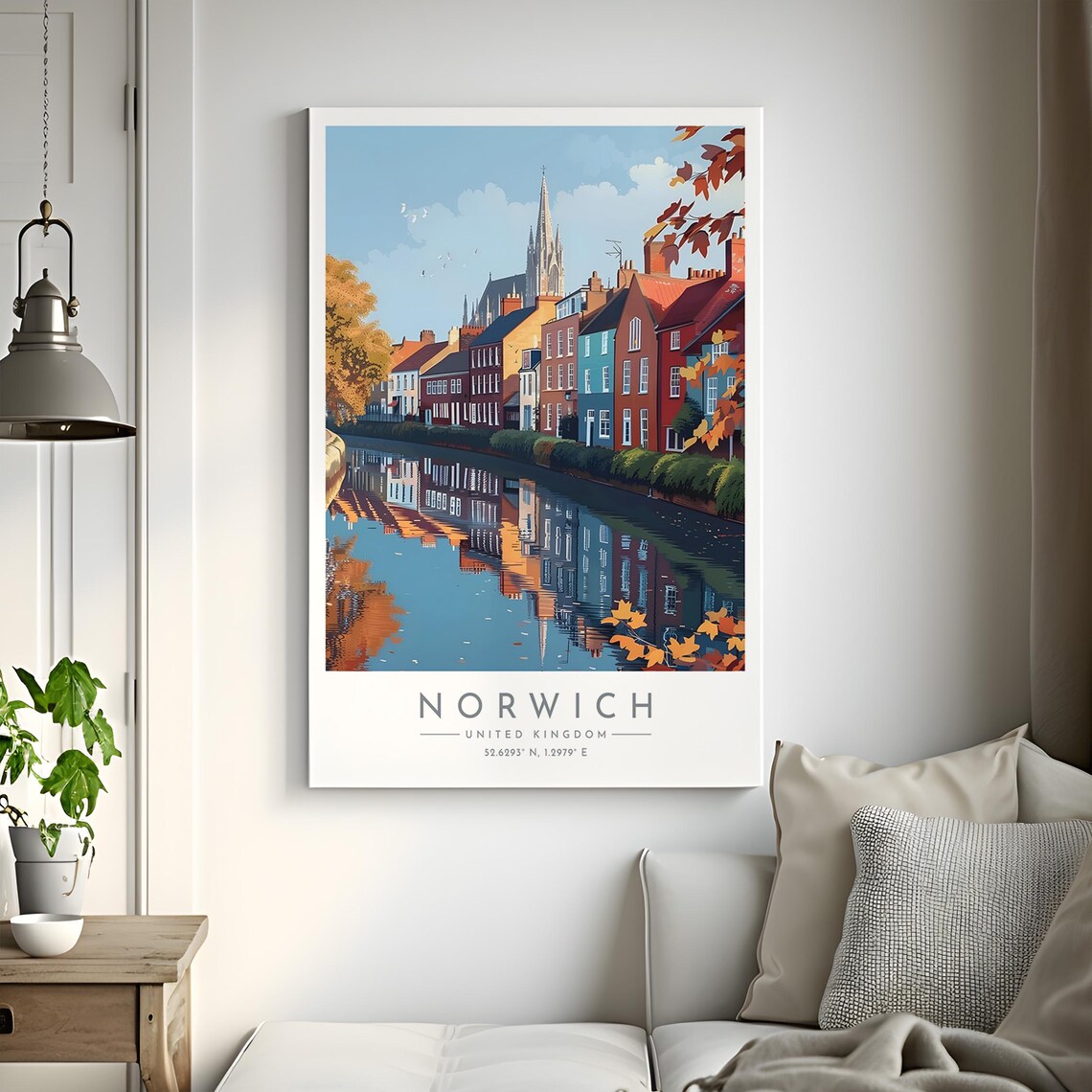 Norwich Travel Poster, England Travel Poster - Image 2
