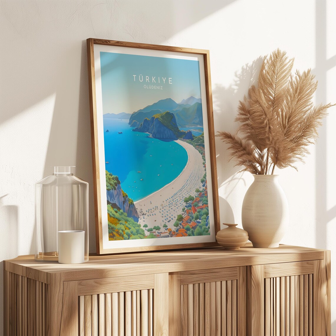 Oludeniz Travel Poster, Turkey Travel Print - Image 2
