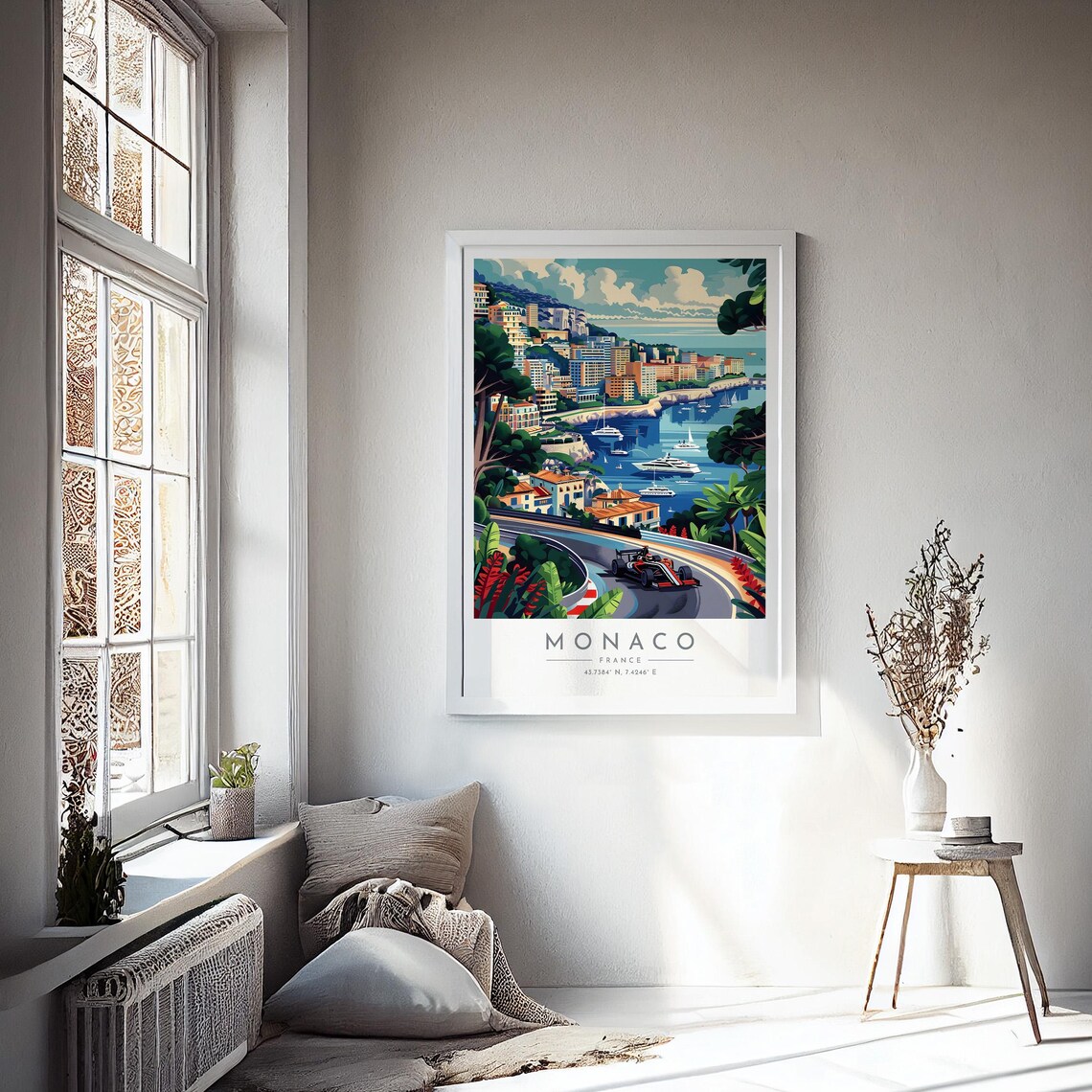 Monaco Travel Poster, France Place Print - Image 4