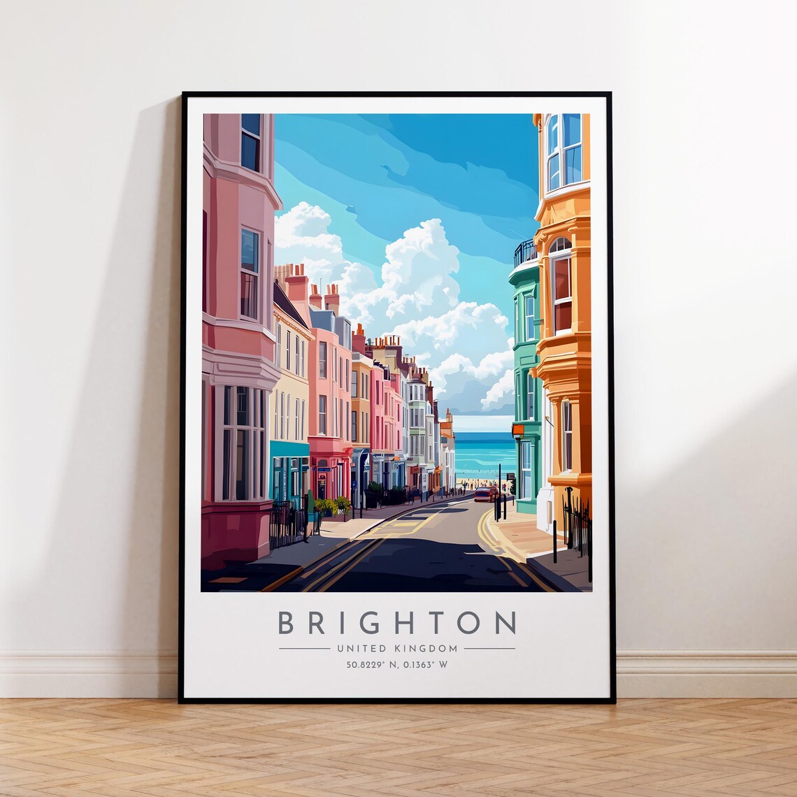Brighton Travel Poster, England Home Decor Print
