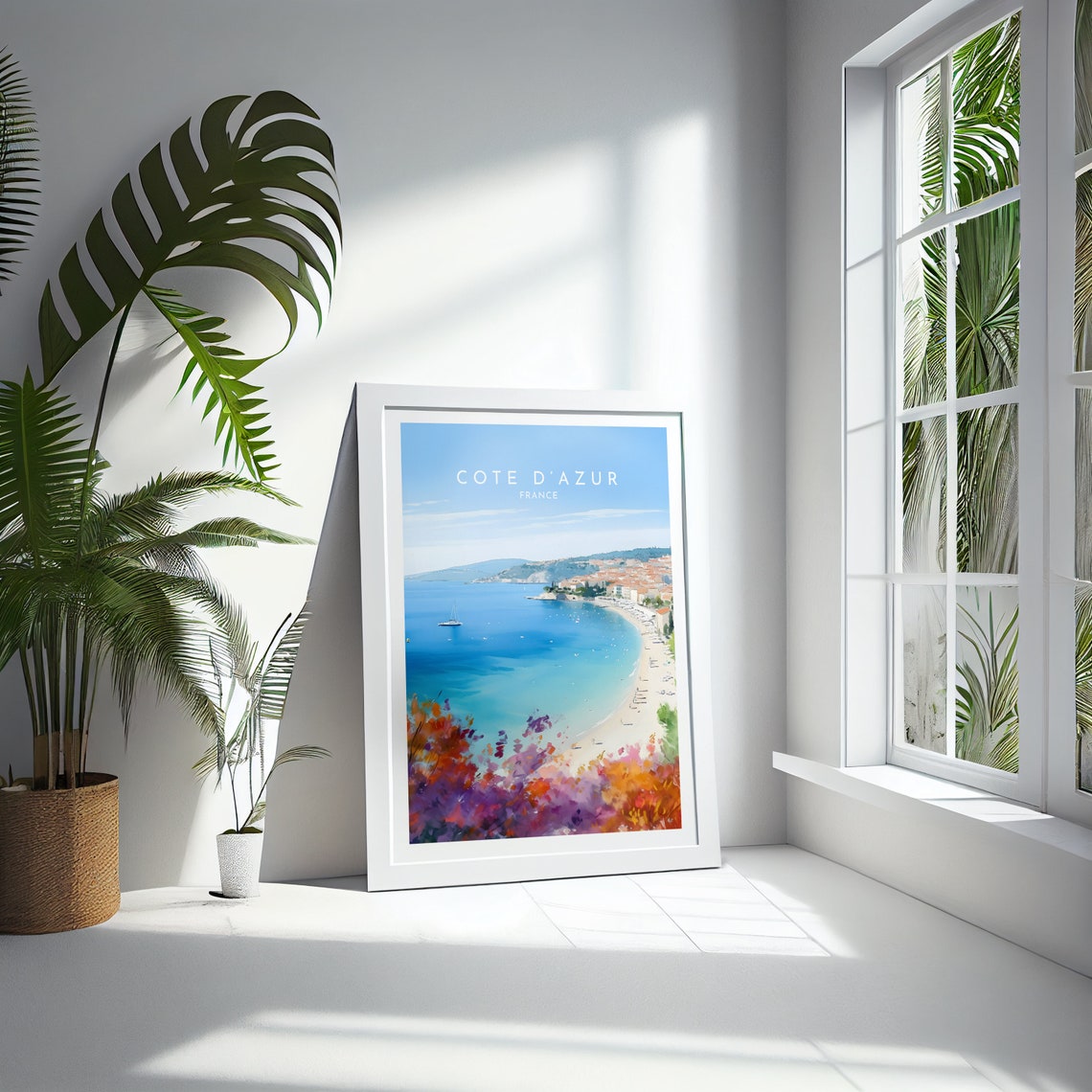 Cote d'Azur France Turquoise Beach Bay Riviera Travel Wall Poster - Image 4