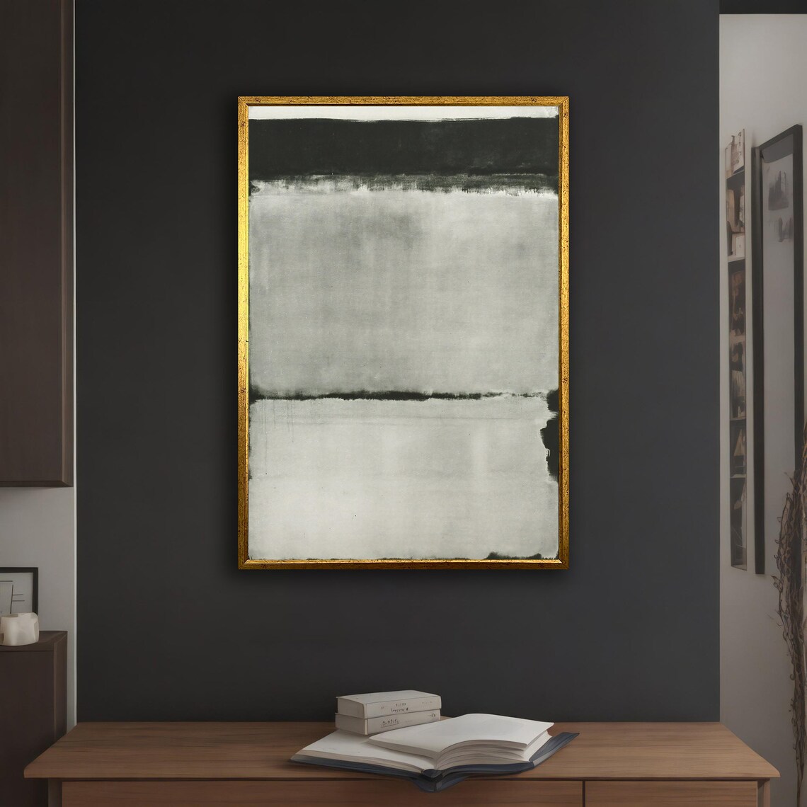 Mark Rothko-Inspired White Abstract Art Print - Image 5