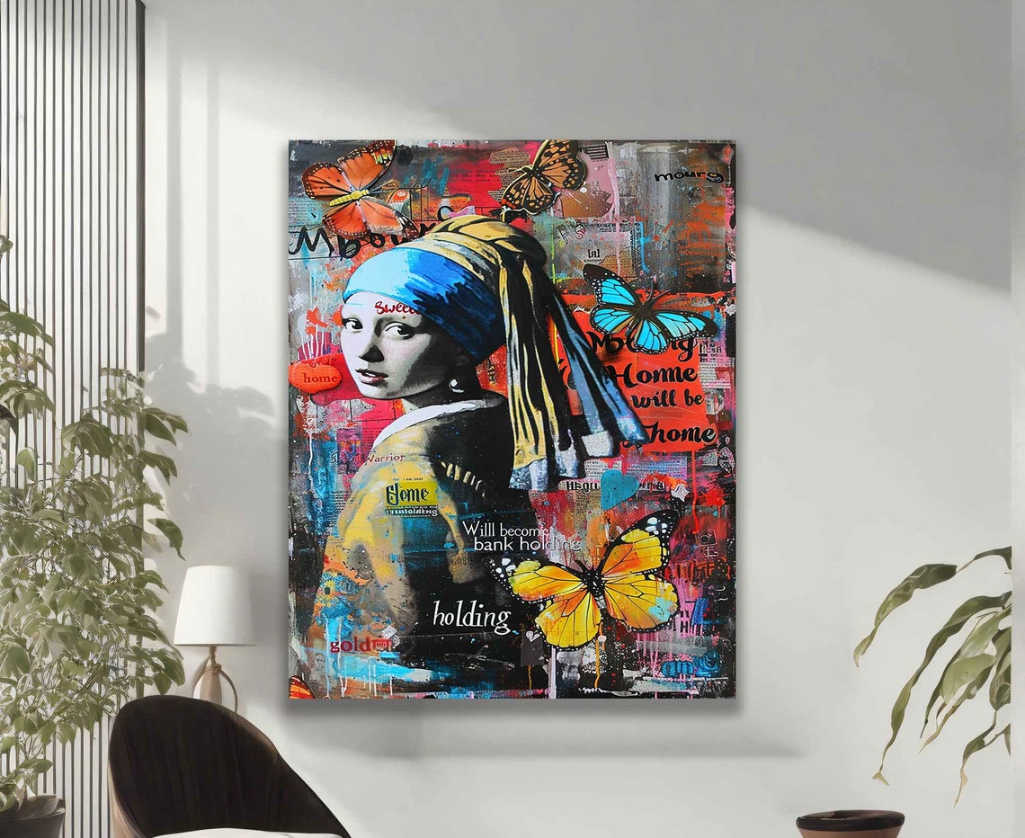 Girl With A Pearl Earring Johannes Vermeer Woman Wall Art Famous Vermeer Wall Art Woman Artwork - Image 2
