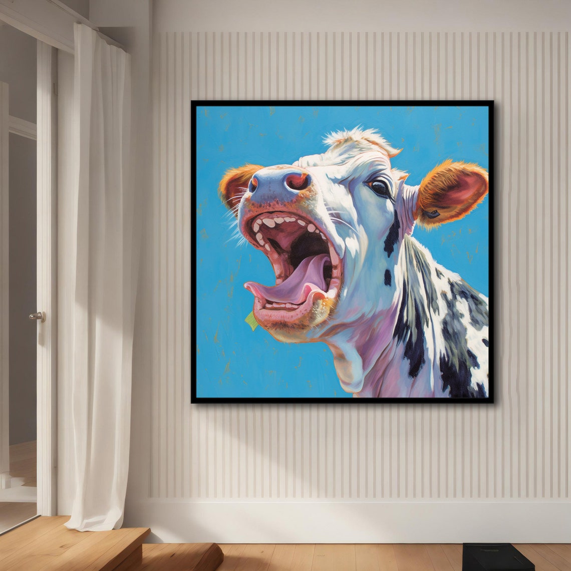 Cow The Cow That Brayed Art Print - Image 4