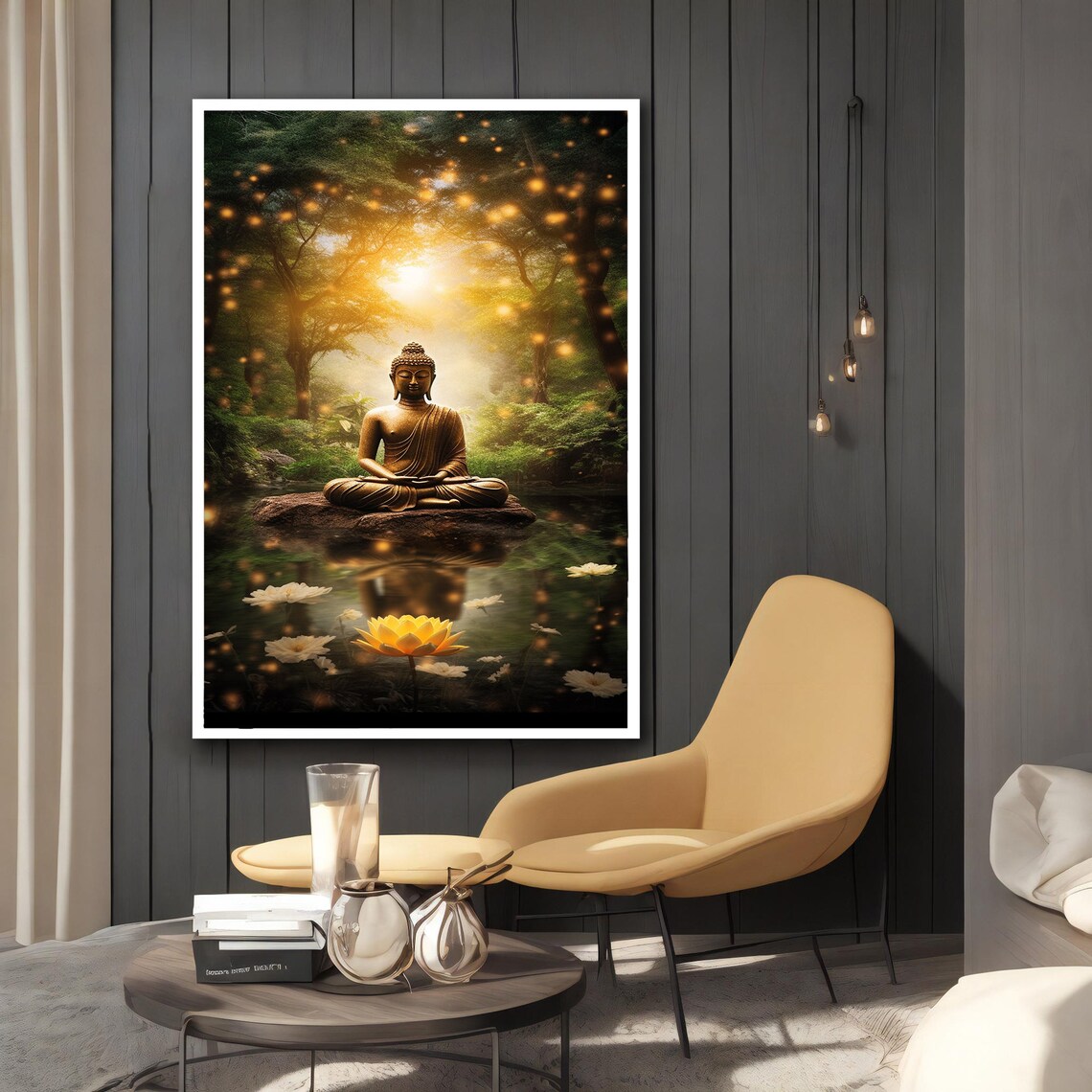 Buddha Meditation, Modern Home And Office Decor - Image 3