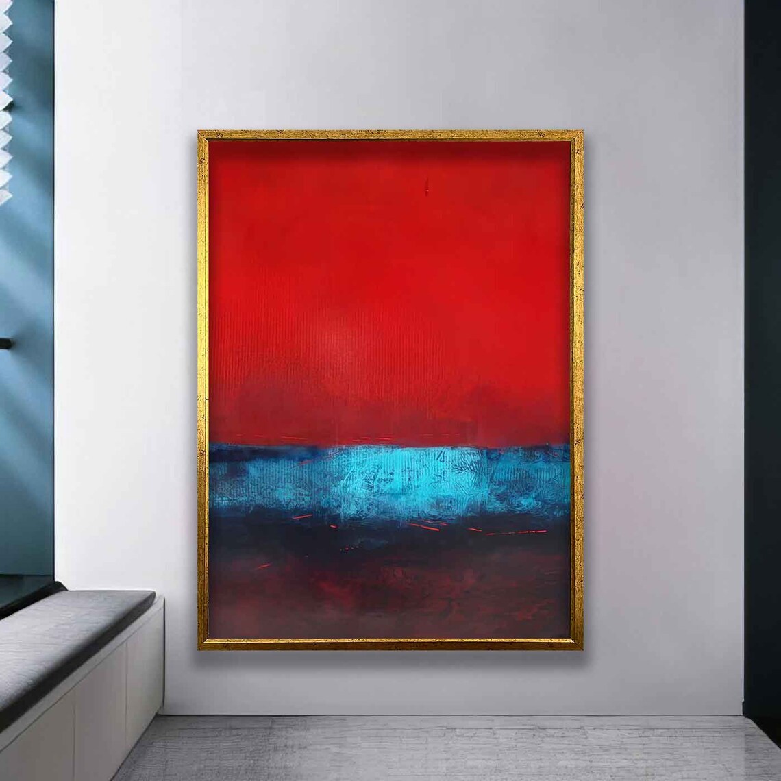 Rothko-Inspired Red And Other Colors Art Print