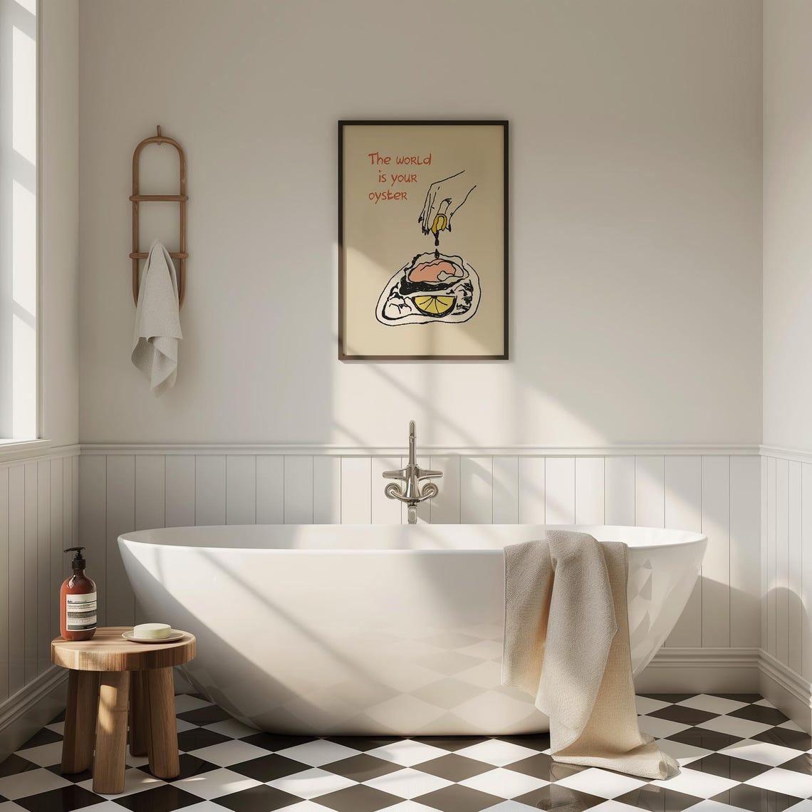 The World Is Your Oyster Lemon Squeeze Quote Coastal Wall Art - Image 4