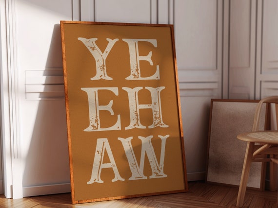 Western Style Art Print Boho Minimalist Prints Modern Art Bohominimalistdecor Cowboy Art File