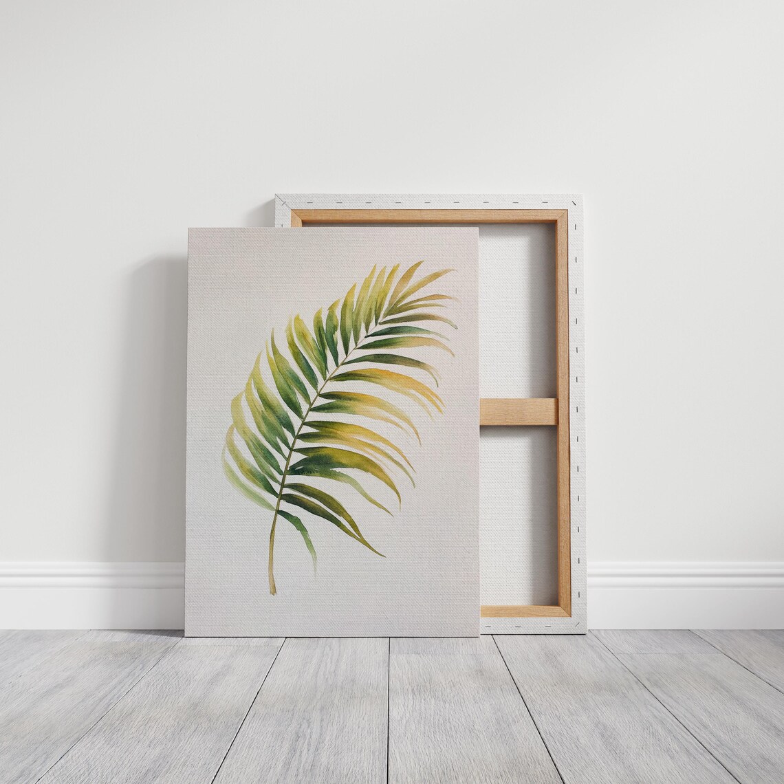 Tropical Palm Leaf Watercolor, Botanical Decor - Image 2