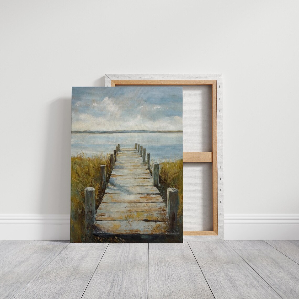 Tranquil Boardwalk Over Calm Waters A Serene Escape Into Natures Beauty Under A Peaceful Sky - Image 3