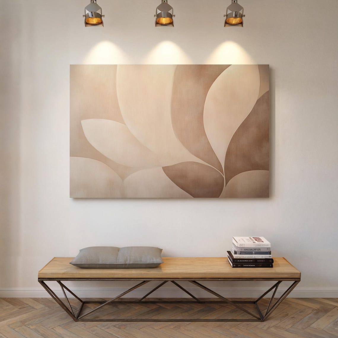 Soft Neutral Organic Shapes Abstract Minimalist Modern Wall Art Print - Image 3