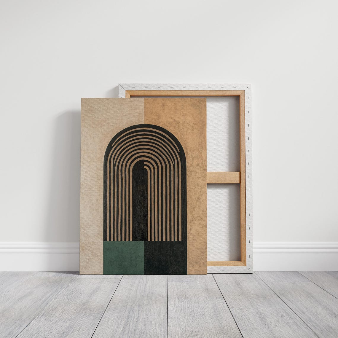 Modern Minimalist Archway With Bold Geometric Lines And Earth Toned Palette - Image 4